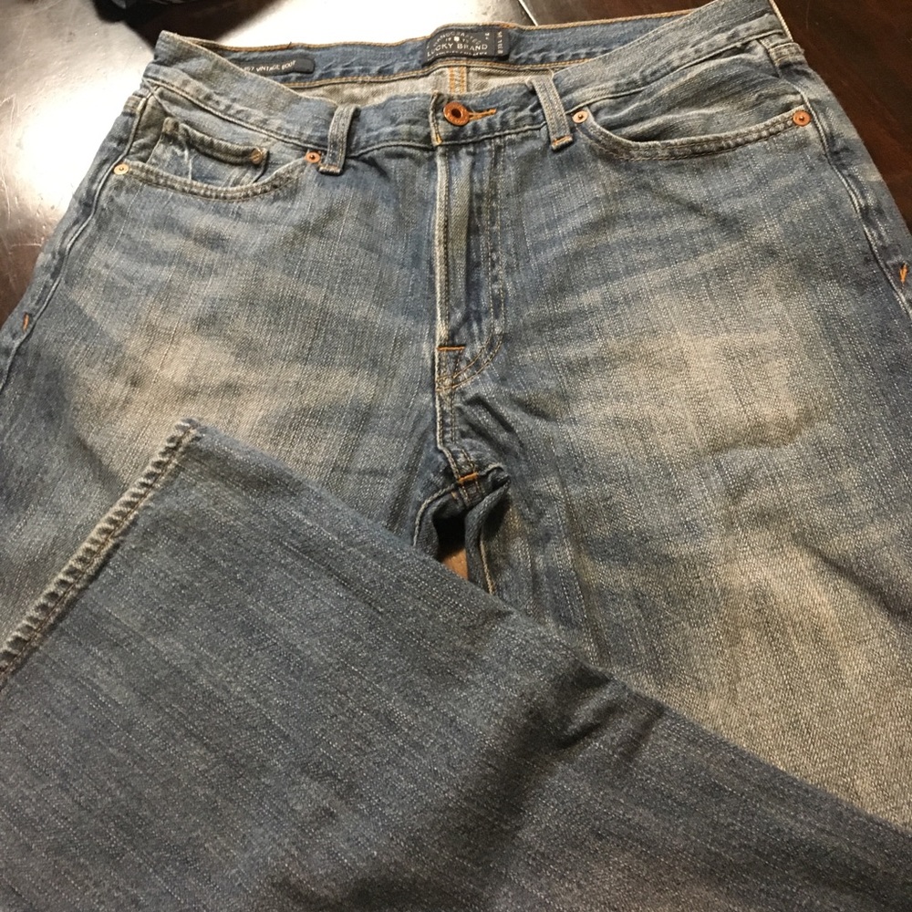 Lucky brand men's jeans 33x36 tall guc