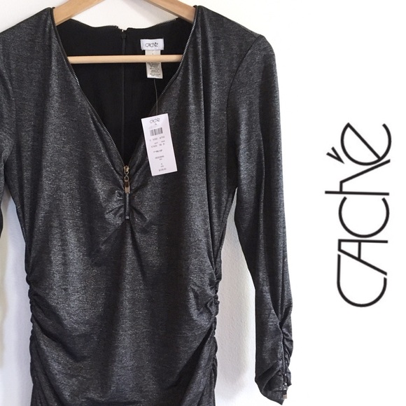 Cache Dresses & Skirts - [NWT] CACHÉ Ruched Cocktail Dress