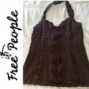 Free people brown halter