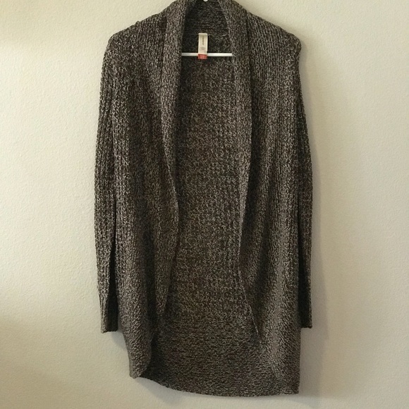 Brown and Creme stitched cardigan - Picture 1 of 2