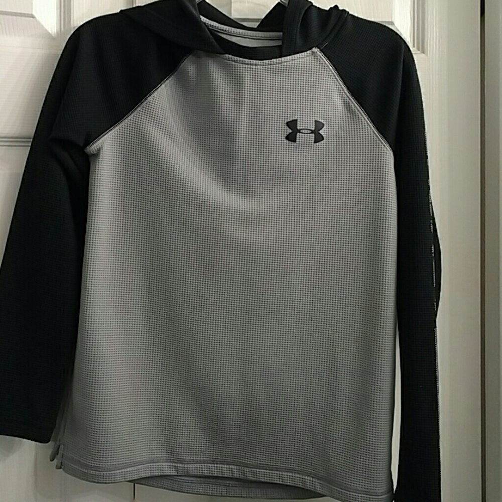 Hooded waffle material YL loose fit