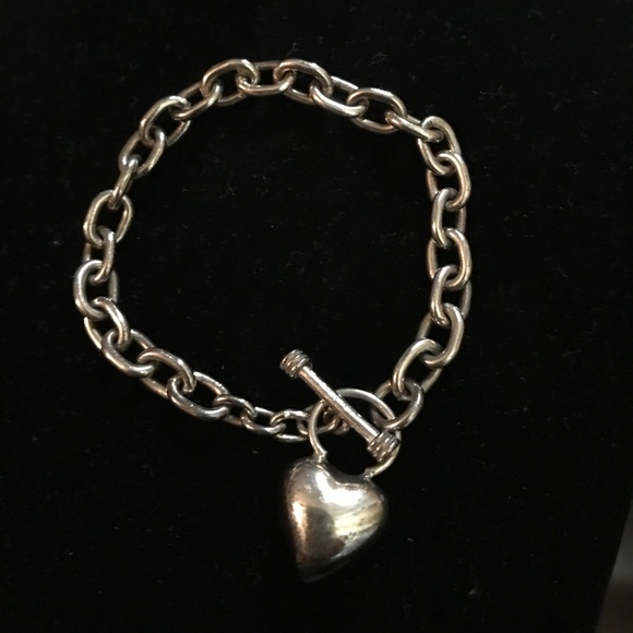 none Jewelry - 925 Silver heart charm bracelet