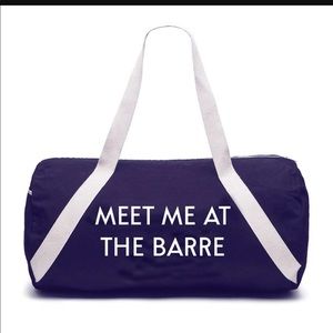 Meet me at the barre duffel gym yoga bag NEW