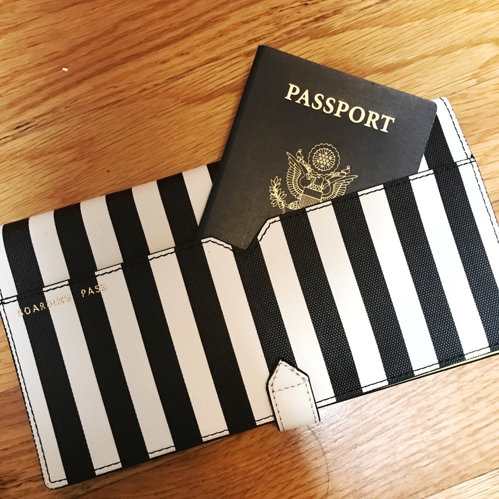 J Crew passport/ticket holder