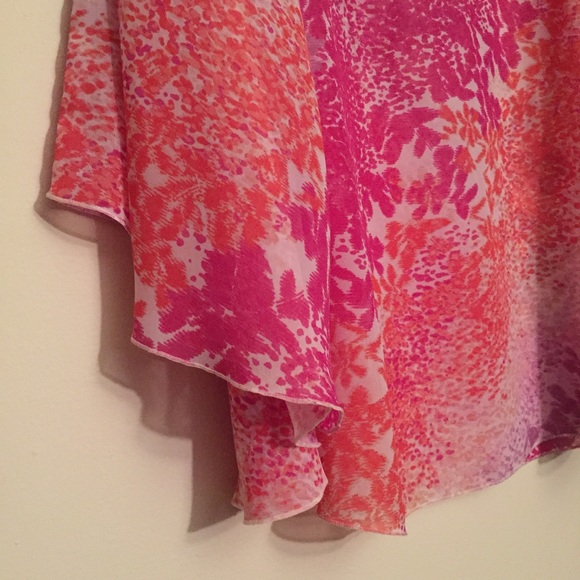 Apt. 9 Kimono Sleeve Blouse Multi Color Md - Picture 5 of 8