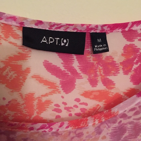 Apt. 9 Kimono Sleeve Blouse Multi Color Md - Picture 7 of 8