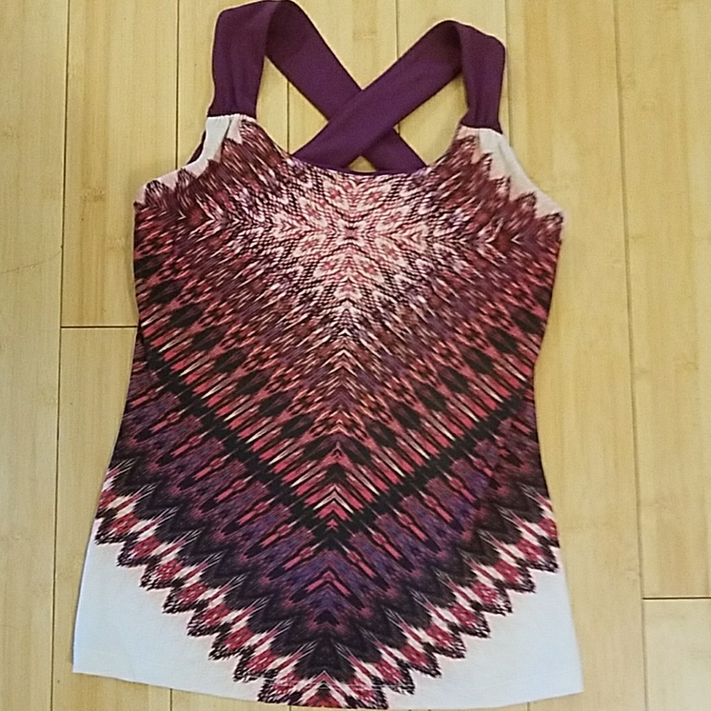 Cross back yoga top