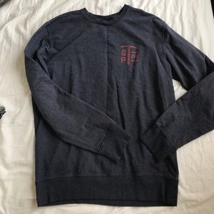 Men’s M navy crew neck sweatshirt with red details