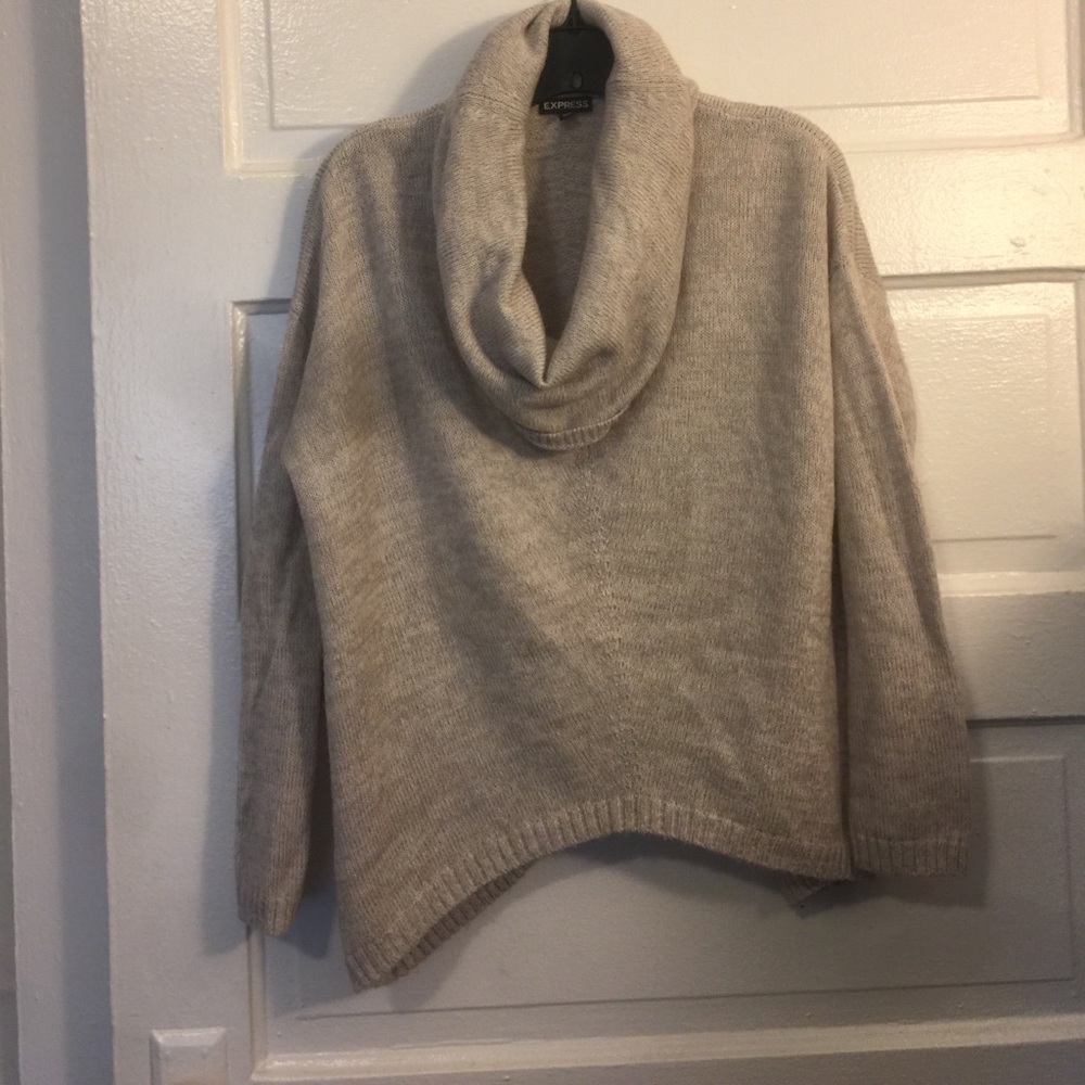 Oversized cowl neck sweater