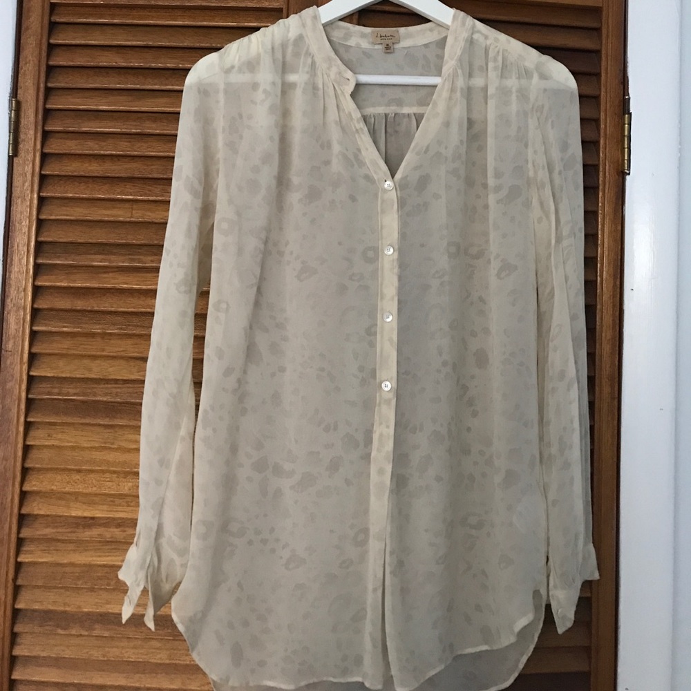 T. Babaton silk cream t-shirt
