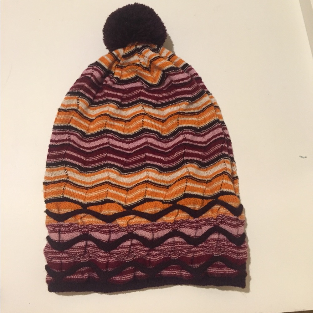 Missoni knit beanie hat
