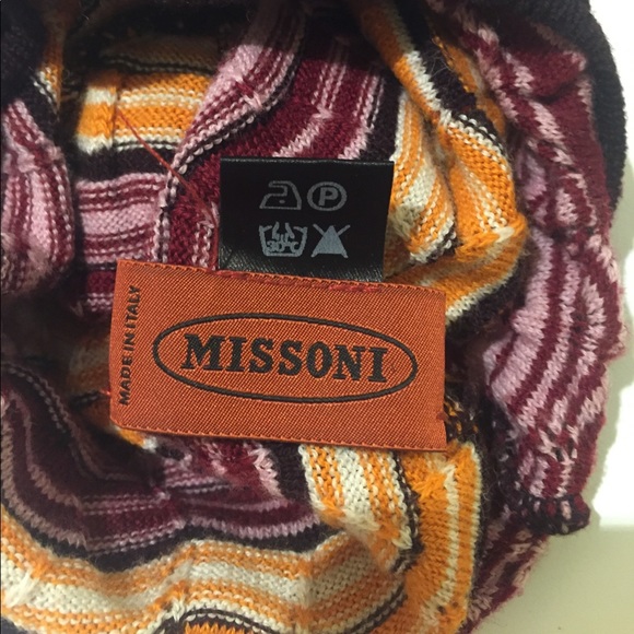 Missoni knit beanie hat