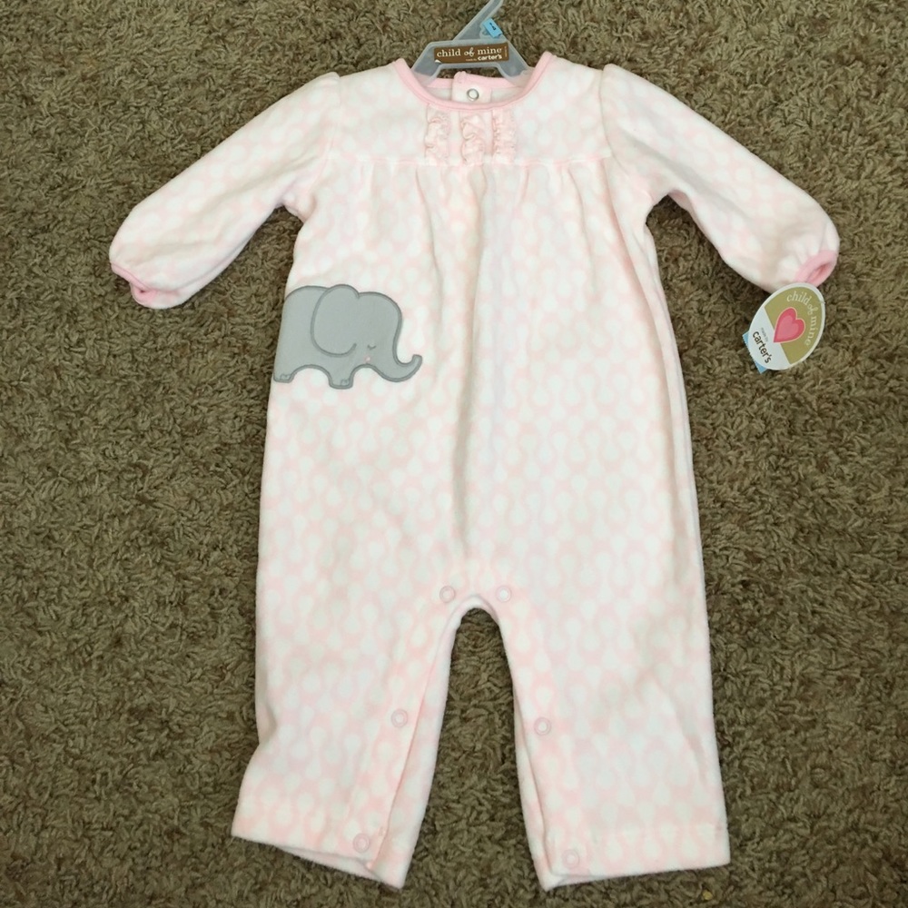 Carter's Pink Elephant Sleeper