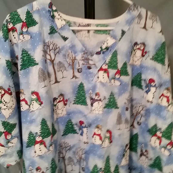 Scrubs top Christmas - Picture 3 of 8