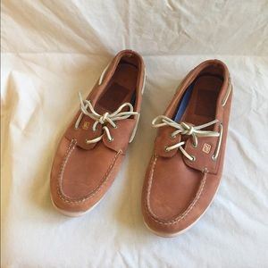 Sperry Top-Sider Boat Shoes - Men's 12 Tan Orange