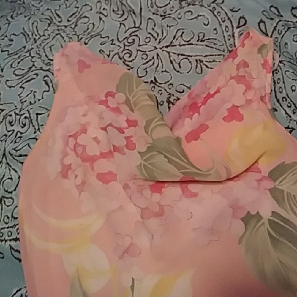 Floral, Pink Lemonade Slip on dress - Picture 2 of 4