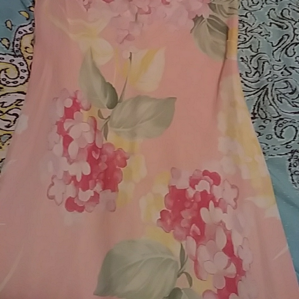 Floral, Pink Lemonade Slip on dress - Picture 4 of 4