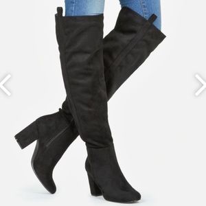 Black Knee High Boots
