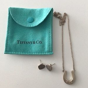 Tiffany earrings and necklace