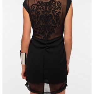 Black Sheer Back Dress - Sacred Myth Dress