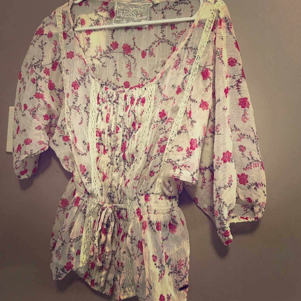 Beauty , guess flowy floral top