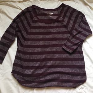 American Eagle Striped Loose-Fitting Tee