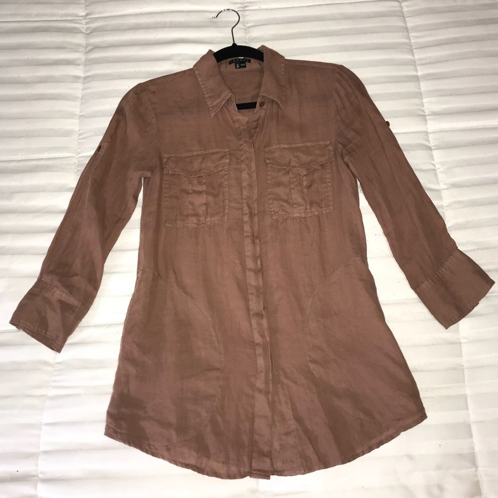 Theory Long Sleeve Button Down Shirt