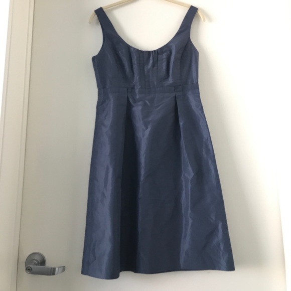 J. Crew Blue silk dress - Picture 2 of 5