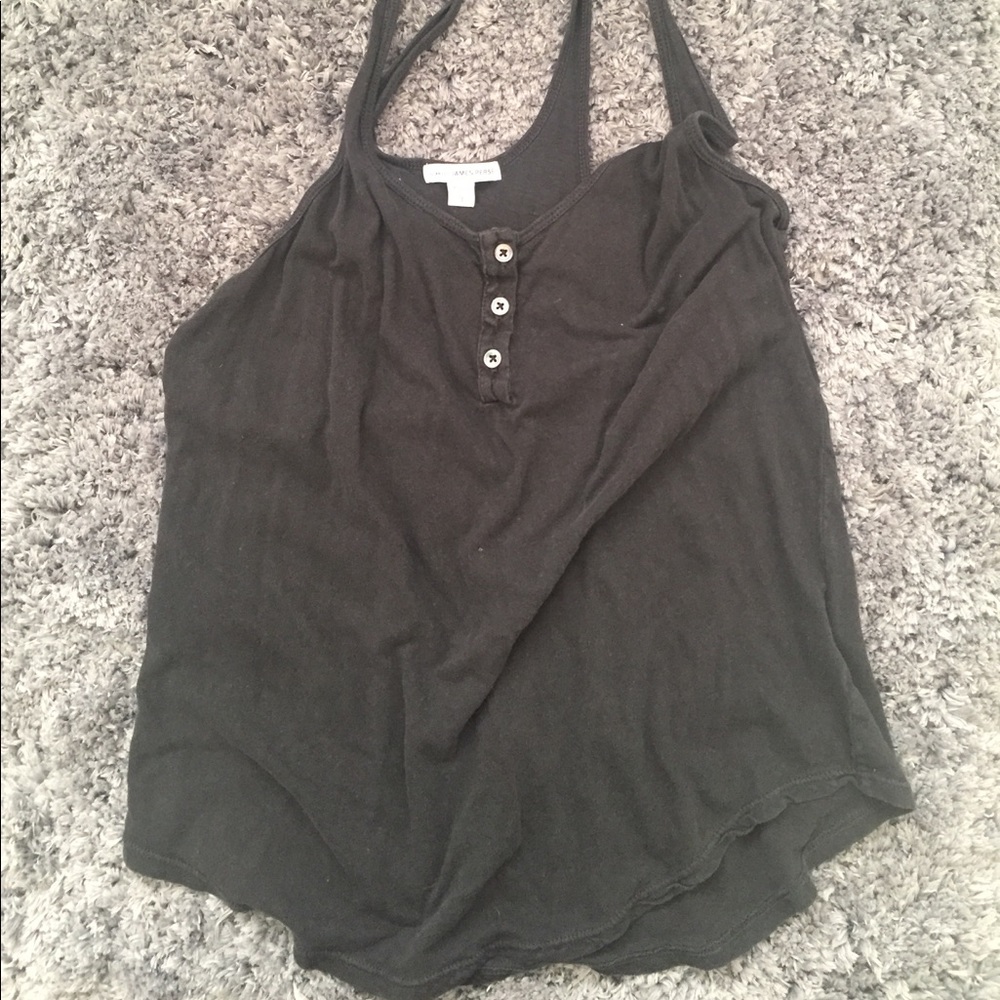 Cotton and linen blend. James Perse tank