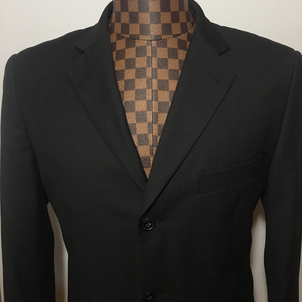 Riccardo- Black 3 Button 2Vent Blazer 42R $595