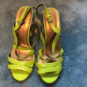Like green strappy heels size 9