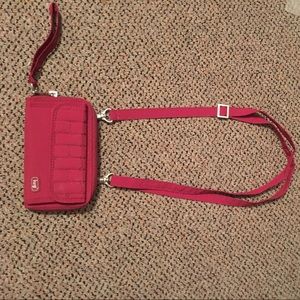 Deep pink/purple Lug Wallet