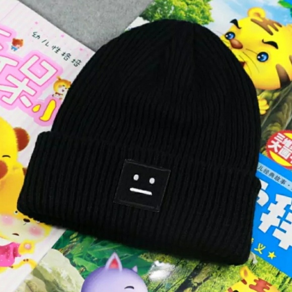 ⚡ Emoji Meh knit beanie hat - Picture 3 of 3