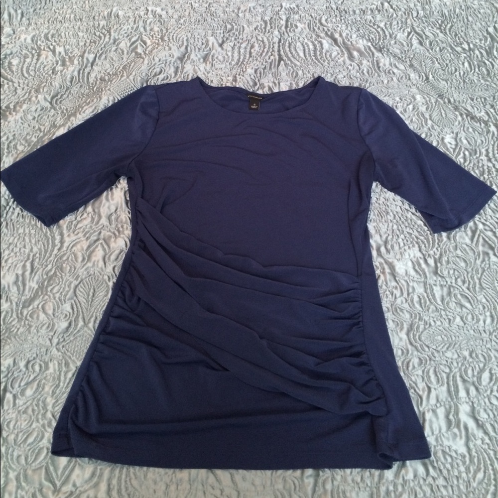 Ann Taylor Ruched Blouse