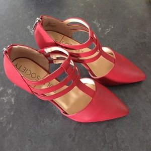Red Strappy Heels
