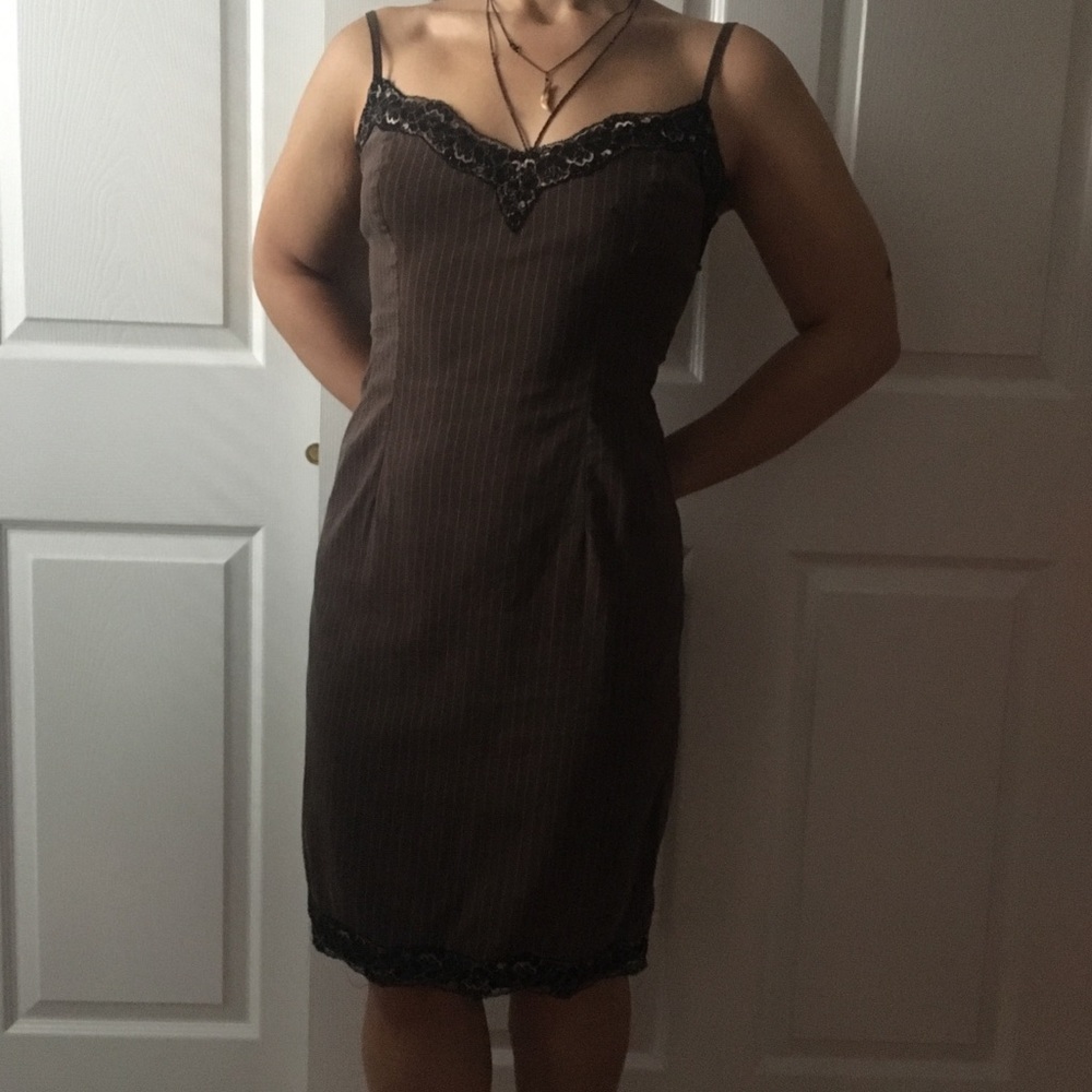 Anna Sui Lace Trim Dress