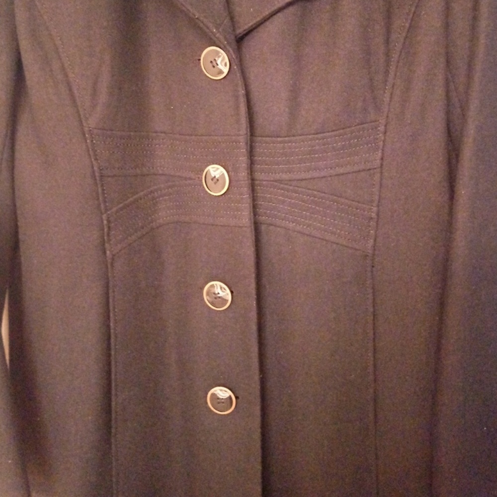 Black Wool Jacket - image 2