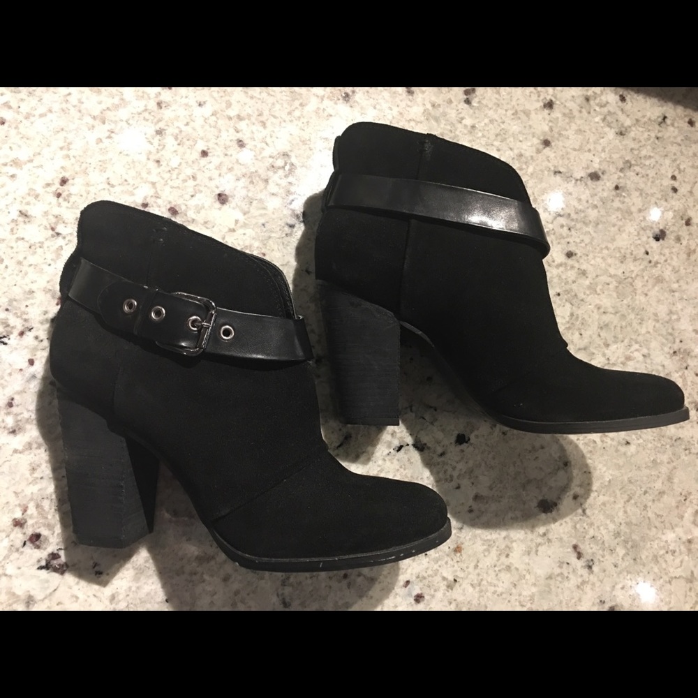 Jessica Simpson Black Suede Booties