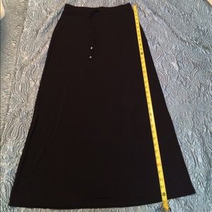 Michael Kors Black Maxi Skirt wit Drawstring Waist