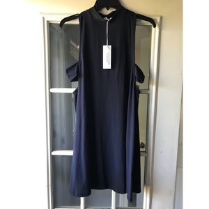 Shift dress with side cutouts