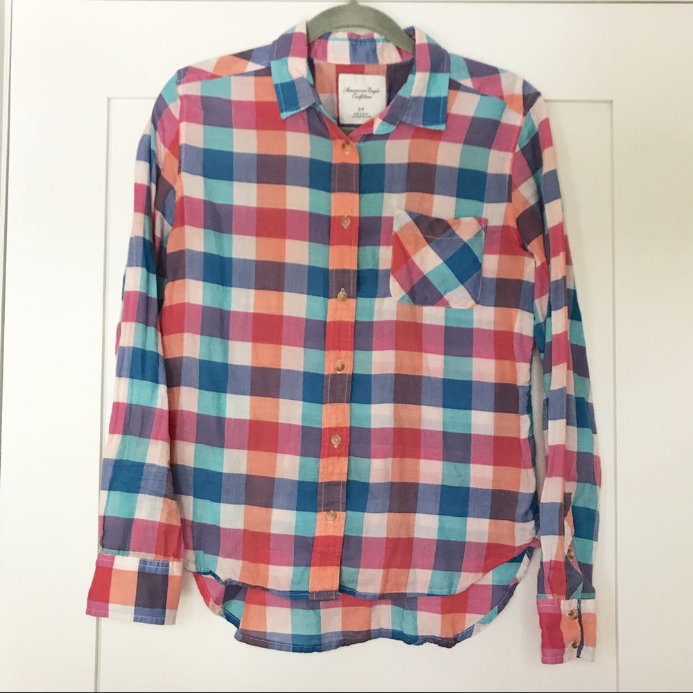 American Eagle Outfitter Plaid Flannel S small
