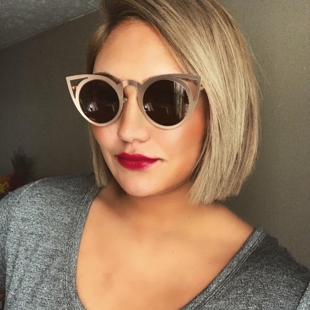 Cat Eye Sunglasses Copper - Picture 2 of 7