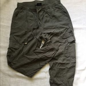 Baggy Cotton Olive Cargos