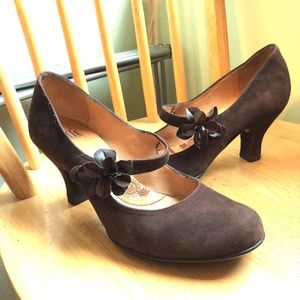 Sofft Veronica Brown Suede Pumps/Heels