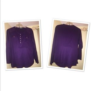 Ralph Lauren purple long sleeve shirt