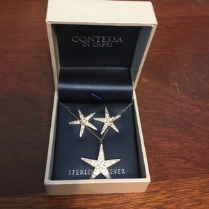 Contessa Di Capri Starfish necklace & earrings set