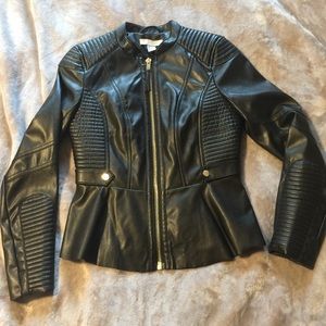 Faux leather jacket