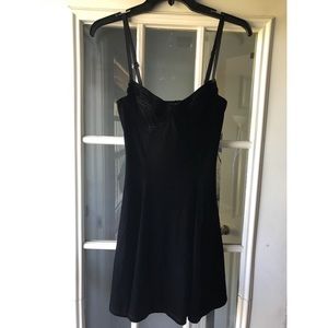 Velvet, corset skater dress