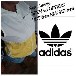 ADIDAS Windbreaker Hood Vest | Size Large | $10