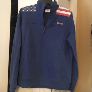 Vineyard Vines American Flag Pull-Over